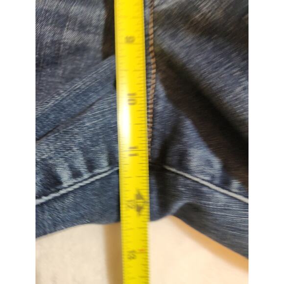 Democracy Jeans Womens Sz 16 Blue "Ab" Solution Technology Whiskers Stretch - Picture 13 of 14